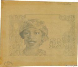 500 Francs Dessin FRENCH WEST AFRICA  1950 P.- fST