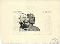 1000 Francs Épreuve FRENCH WEST AFRICA  1950 P.- fST