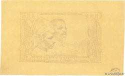 1000 Francs Dessin FRENCH WEST AFRICA  1950 P.- FDC