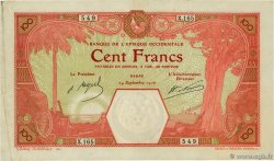 100 Francs DAKAR FRENCH WEST AFRICA Dakar 1926 P.11Bb fVZ