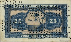 25 Francs Spécimen FRENCH WEST AFRICA  1942 P.30as VZ
