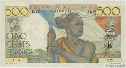 500 Francs FRENCH WEST AFRICA  1946 P.41 fVZ