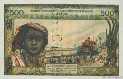 500 Francs Spécimen FRENCH WEST AFRICA  1957 P.47s FDC