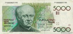 5000 Francs BELGIUM  1982 P.145a VF-