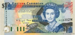 10 Dollars EAST CARIBBEAN STATES  1993 P.27m FDC