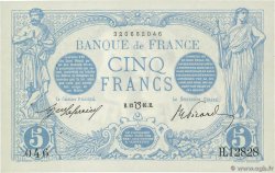 5 Francs BLEU lion inversé FRANKREICH  1916 F.02bis.04 fST