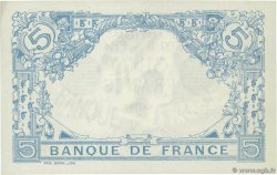 5 Francs BLEU lion inversé FRANCIA  1916 F.02bis.04 SPL+
