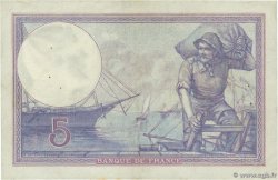 5 Francs FEMME CASQUÉE FRANKREICH  1917 F.03.01 fVZ