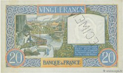 20 Francs TRAVAIL ET SCIENCE Spécimen FRANKREICH  1939 F.12.01Sp VZ+