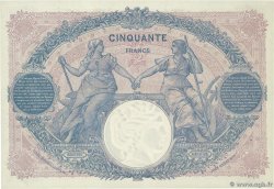 50 Francs BLEU ET ROSE FRANKREICH  1920 F.14.33 VZ