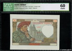 50 Francs JACQUES CŒUR Épreuve FRANKREICH  1940 F.19.00Ec fST+