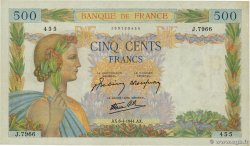500 Francs LA PAIX FRANCE  1944 F.32.46 TTB