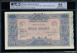 1000 Francs BLEU ET ROSE FRANKREICH  1919 F.36.34 fST