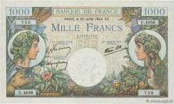 1000 Francs COMMERCE ET INDUSTRIE FRANCE  1944 F.39.12 UNC