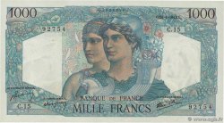 1000 Francs MINERVE ET HERCULE FRANKREICH  1945 F.41.02 fST+