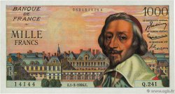 1000 Francs RICHELIEU FRANCE  1956 F.42.19 UNC