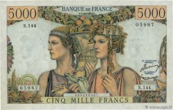 5000 Francs TERRE ET MER FRANCIA  1953 F.48.10 SC