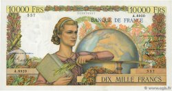 10000 Francs GÉNIE FRANÇAIS FRANCE  1955 F.50.75 AU-