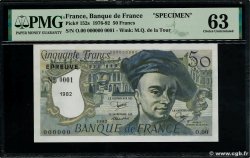 50 Francs QUENTIN DE LA TOUR Épreuve FRANCIA  1982 F.67.08E q.FDC