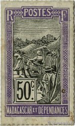 50 Centimes Chien MADAGASKAR  1916 P.011A VZ+