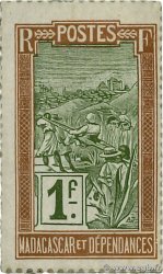 1 Franc Zébu MADAGASCAR  1916 P.020 q.FDC