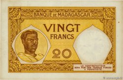 20 Francs MADAGASCAR  1937 P.037 TTB