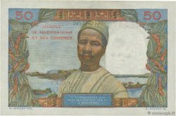 50 Francs - 10 Ariary MADAGASCAR  1961 P.051b AU