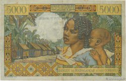 5000 Francs - 1000 Ariary MADAGASKAR  1955 P.055 SS