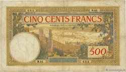 500 Francs MOROCCO  1937 P.15a F-