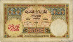500 Francs MAROKKO  1937 P.15a fS