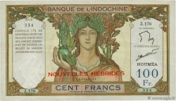 100 Francs NEUE HEBRIDEN  1941 P.10a SS