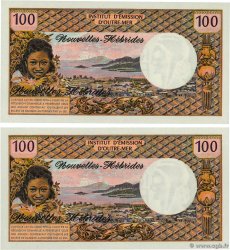 100 Francs Consécutifs NUEVAS HÉBRIDAS  1972 P.18b FDC