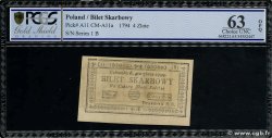 4 Zloty POLONIA  1794 P.A11 q.FDC