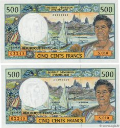 500 Francs Consécutifs FRENCH PACIFIC TERRITORIES  1992 P.01d UNC