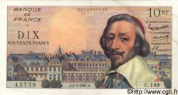 10 Nouveaux Francs RICHELIEU FRANCE 1961 F.57.13