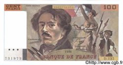 100 Francs DELACROIX Imprimé en continu FRANCIA  1990 F.69bis.01a