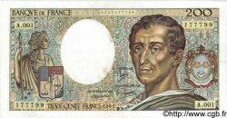 200 Francs MONTESQUIEU FRANCE  1981 F.70.01 TTB+ à SUP