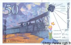 50 Francs SAINT-EXUPÉRY FRANCE  1992 F.72.01aA NEUF
