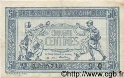 50 Centimes TRÉSORERIE AUX ARMÉES 1917 FRANCE  1917 VF.01.17 TTB
