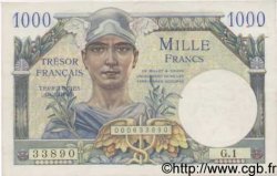 1000 Francs TRÉSOR FRANÇAIS FRANCE  1947 VF.33.01 SUP+