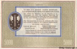 5000 Francs BON DE SOLIDARITÉ FRANCE régionalisme et divers  1941 KL.13B SUP+