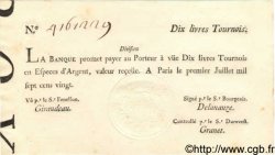 10 Livres Tournois typographié FRANCE  1720 Laf.093