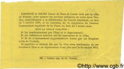 25 Centimes FRANCE Regionalismus und verschiedenen Verdun 1870 BPM.056.11a fST