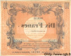 10 Francs FRANCE régionalisme et divers Douai 1870 BPM.063.22c SUP