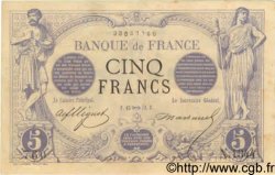 5 Francs NOIR FRANCE  1872 F.01.12 TTB+