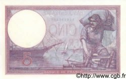 5 Francs FEMME CASQUÉE FRANCE  1925 F.03.09 NEUF