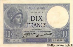 10 Francs MINERVE FRANCE  1926 F.06.11 SPL