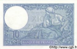 10 Francs MINERVE modifié FRANCE  1940 F.07.20 SUP+ à SPL