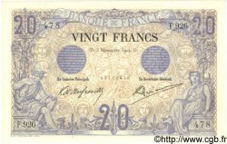 20 Francs NOIR FRANCE  1904 F.09.03 pr.SPL