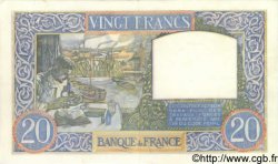 20 Francs TRAVAIL ET SCIENCE FRANCE  1940 F.12.04 pr.SPL
